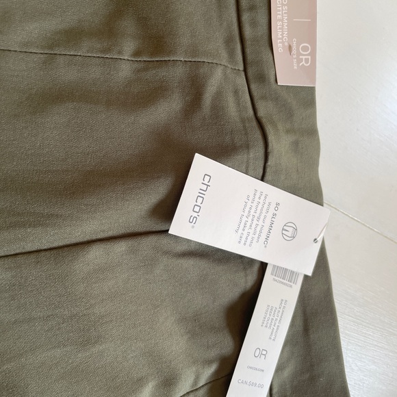 Chico’s Olive Green Brigette Slimming Pants… size 4 (standard size) - Picture 2 of 2
